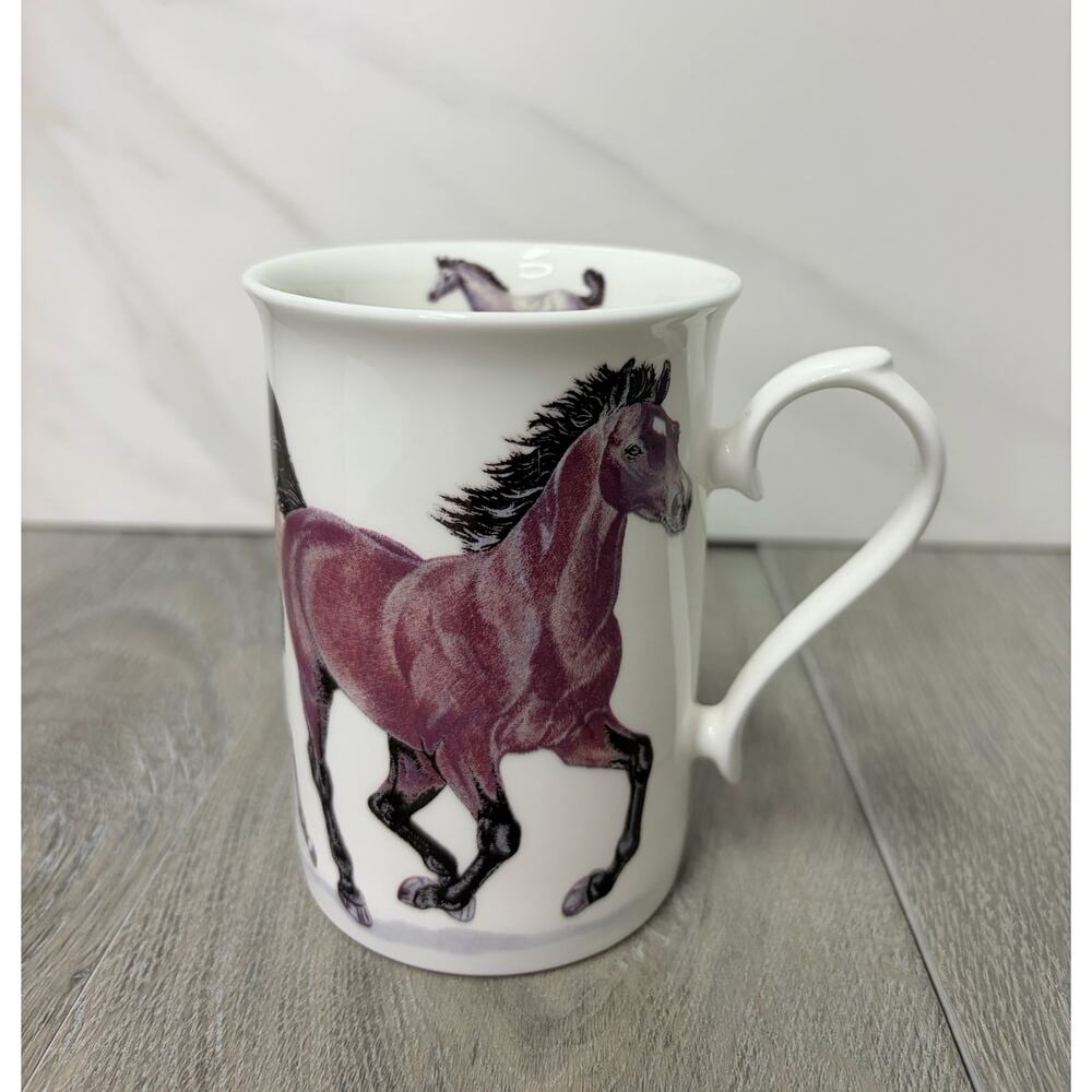 Roy Kirkham "Horses" Fine Bone China Mug - Made in England (2005)